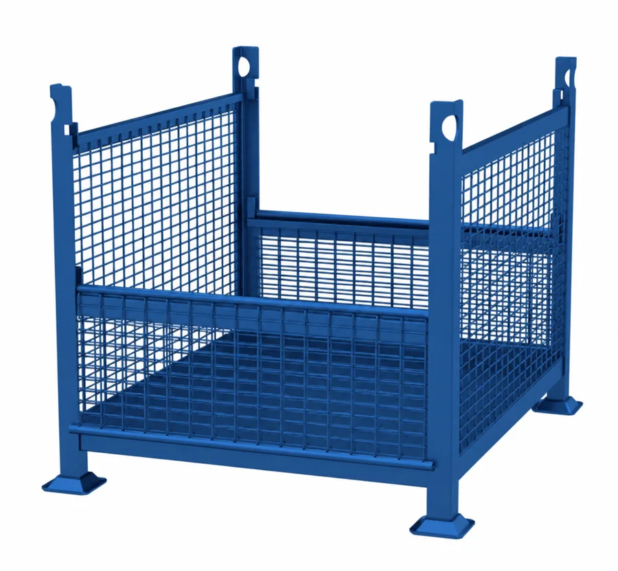 Rigid Double Gate Wire Mesh Container 2
